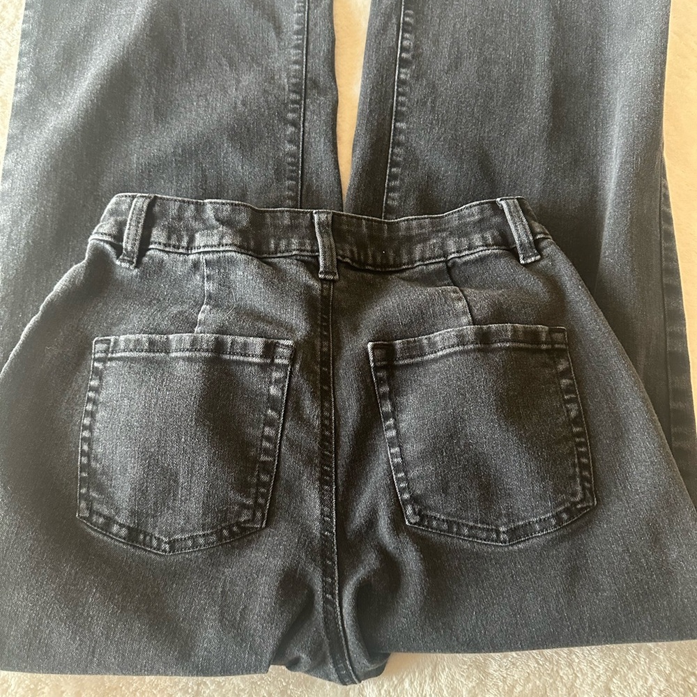 Style & Co. Charcoal Wide Leg Jeans - Picture 2 of 3